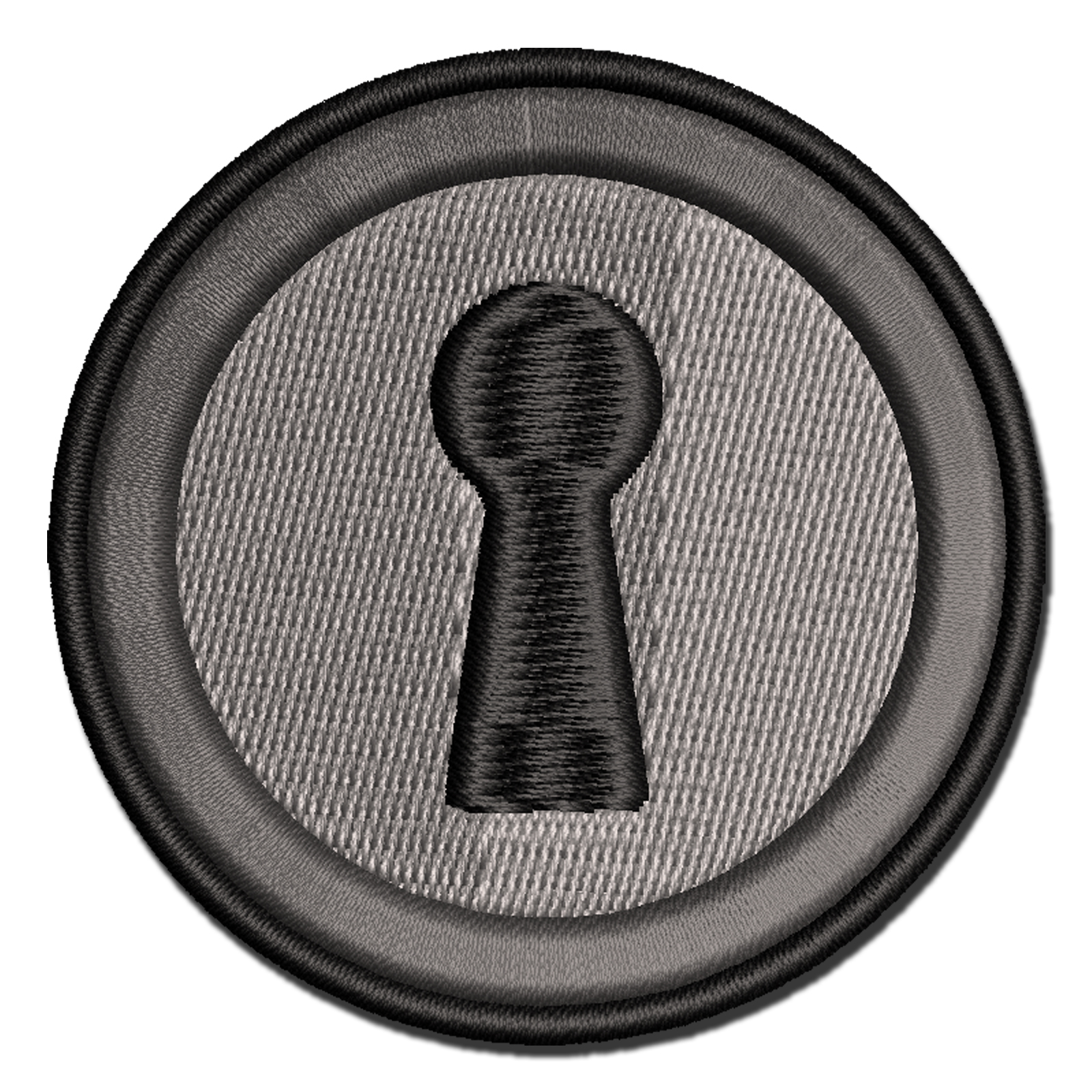 Keyhole Door Lock Applique Multi-Color Embroidered Iron-On Patch - 2.5 ...