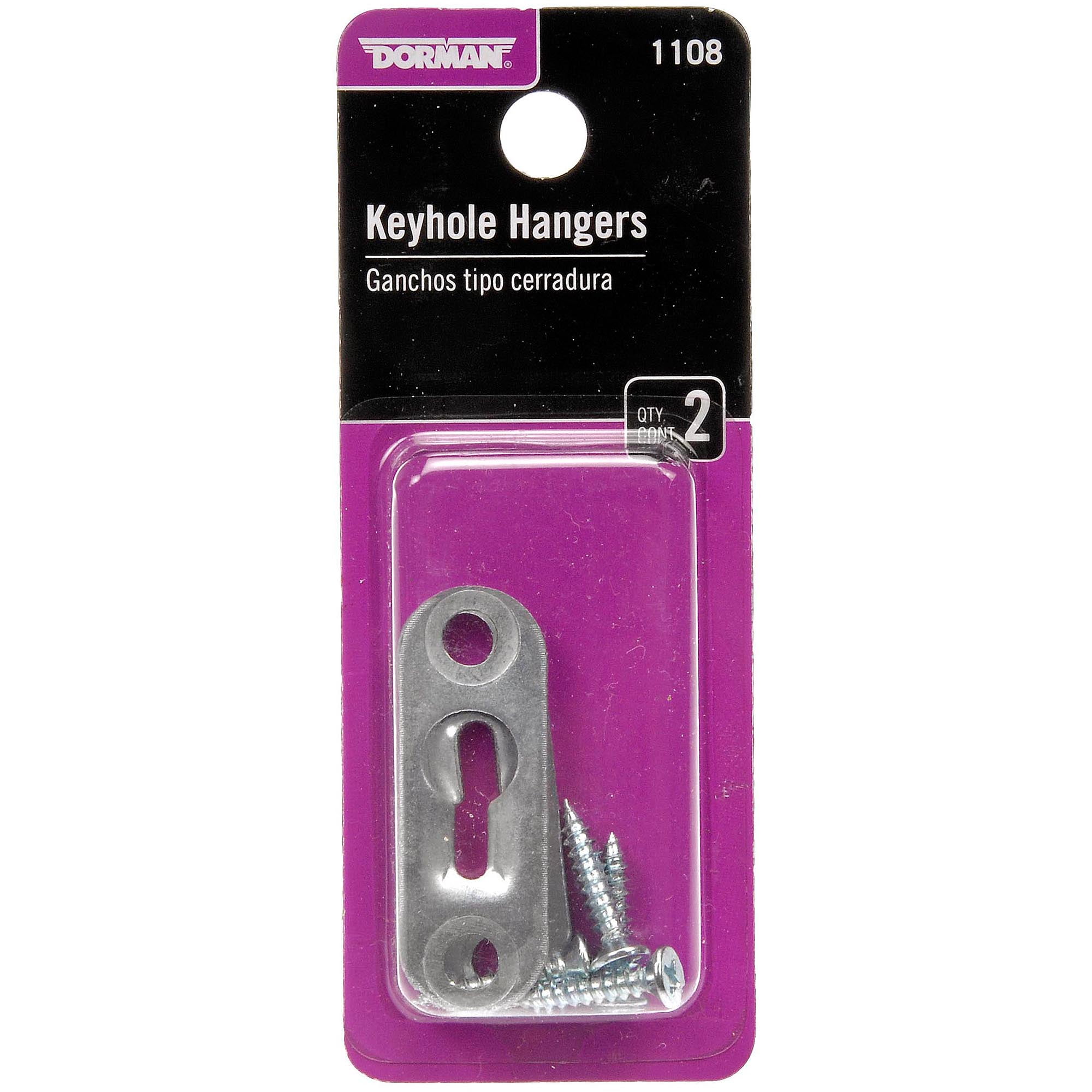 Keyhole Hangers for Picture Framing, 2Pack