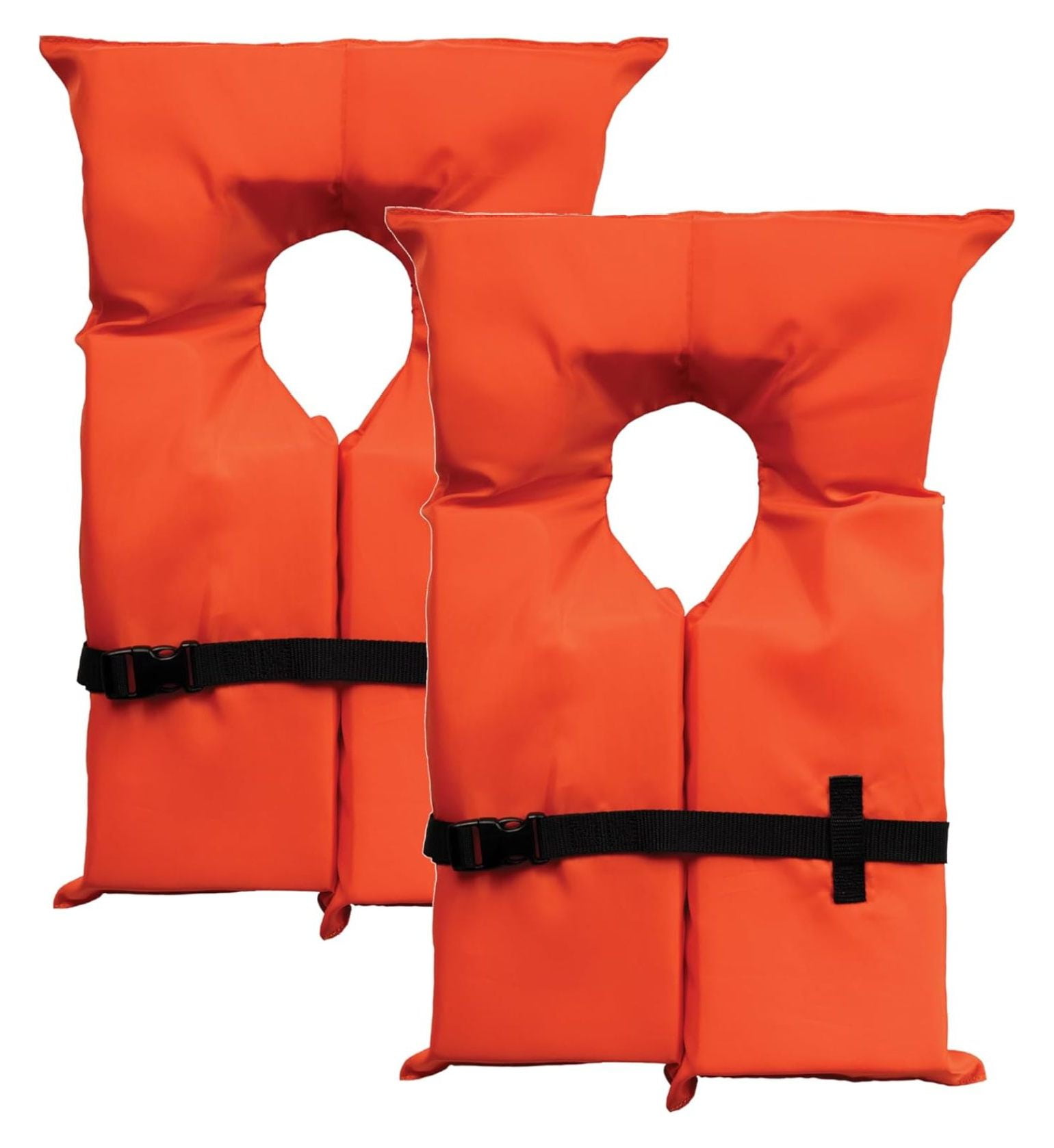 Keyhole Life for Adults | US Guard (USCG) Approved Type 2 Basic Universal Foam Life Vest Preserver (PFD) in Orange