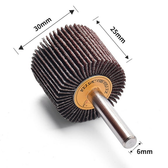 Keying Abrasive Mounted Flap Wheel 30X25X6 mm 1-3/16"x1"X6mm Spindle P80 1 Piece Ceramic AO for Grinding and Polishing