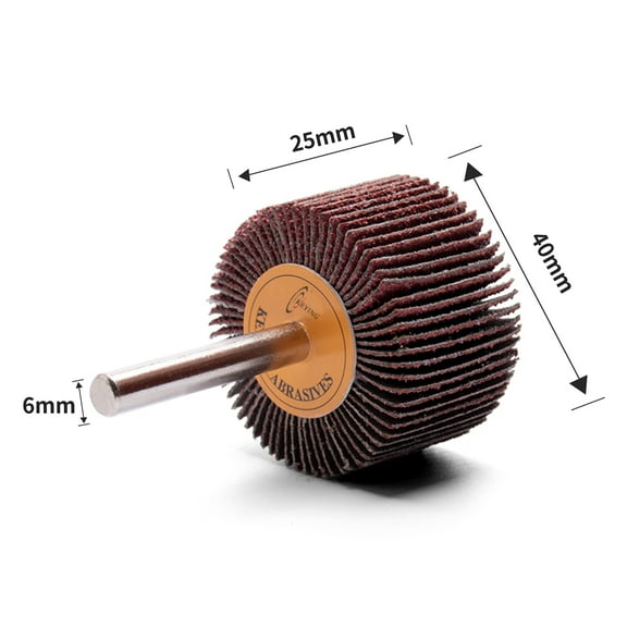 Keying Abrasives Mounted Flap Wheel 40X25X6 mm 1-1/2"x1"X6mm Spindle P80 1 Piece Ceramic AO for Grinding and Polishing
