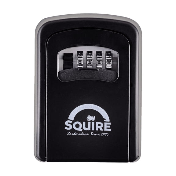 Squire Wall Mount Combination Key Lock Box, 4-Digit | Key Safe | 4 Wheel