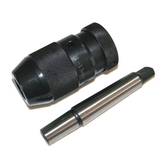 Keyless 1/32"- 1/2" Drill Chuck Self Tighten with 2MT Morse Taper Arbor