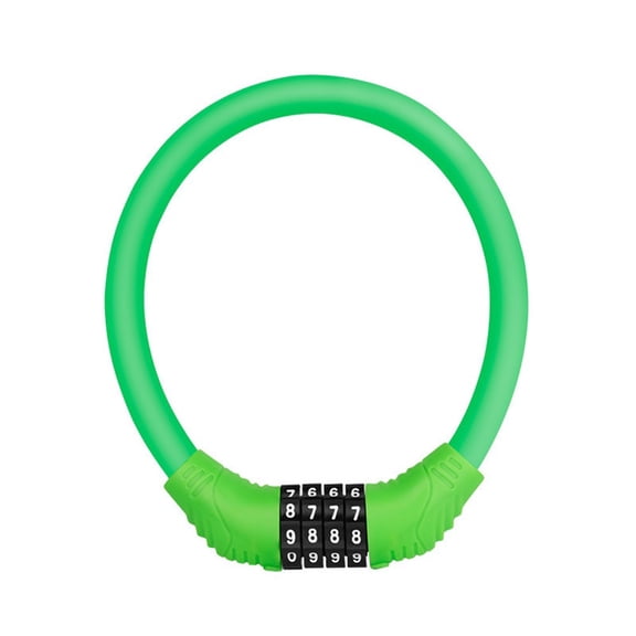 Keyless Bike Lock Anti Theft Steel Cable Compact For Bicycle And Ebike