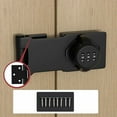 thumbnail image 1 of ‌Keyless Cabinet Lock – 3-Digit Password Lock for Drawers, Fridge & Filing Cabinets, No-Drill Installation (Black), Rust-Proof Alloy – Home & Office Security‌, 1 of 1