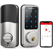 Keyless Deadbolt, SMONET Smart Lock for Front Door, Keyless Lock with Smartphone Control for Home Security, Easy Install, Keypad Door Locks, Electronic Doors Lock for Home, Hotel, Office