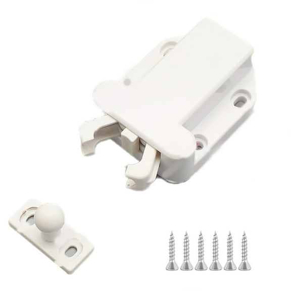 Keyless Door Cupboard for Latch Door Push for Latch Automatic Spring Lock Cabinet Bolt Furniture Pu