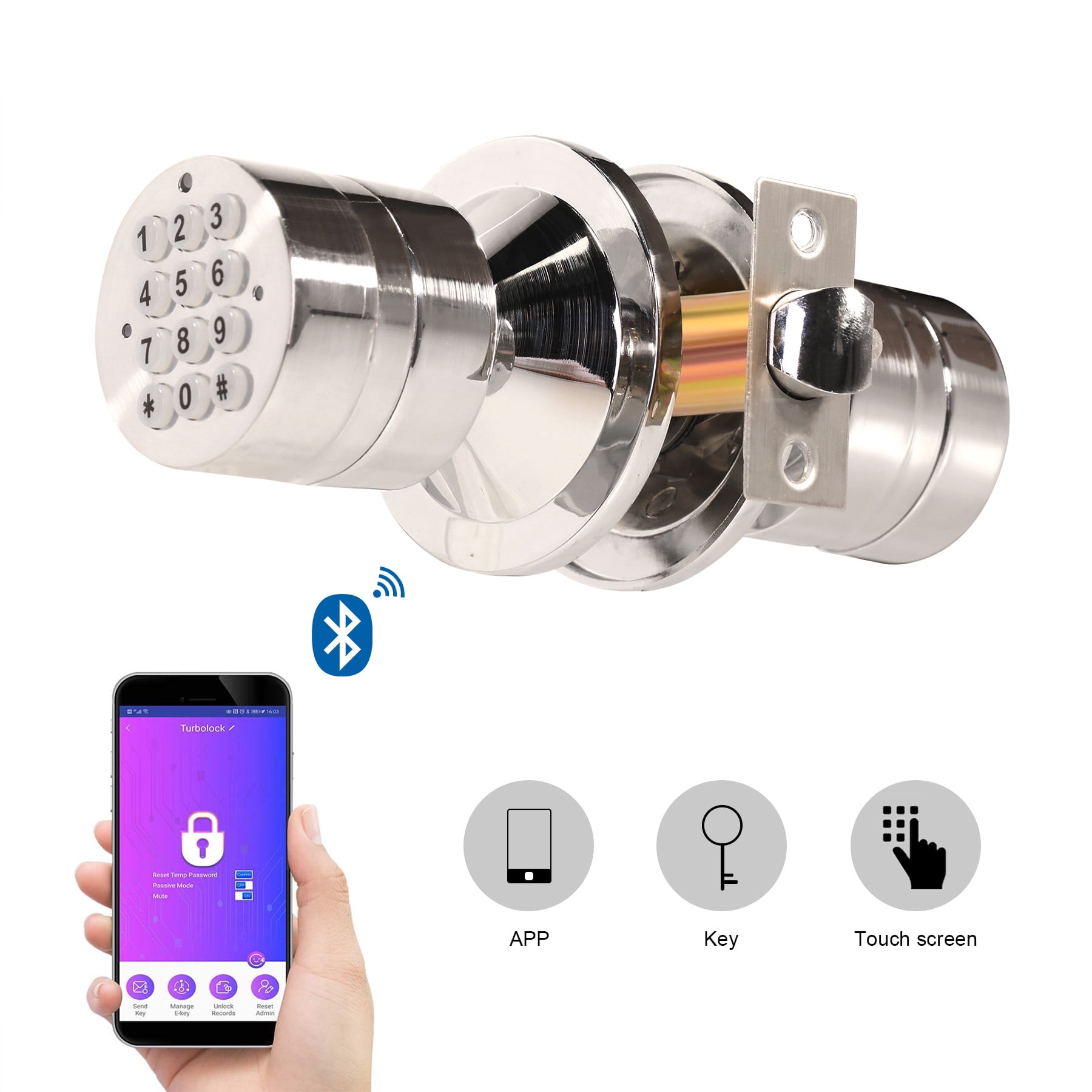 Keyless Door Lock Keypad Mechanical Code Entry Security