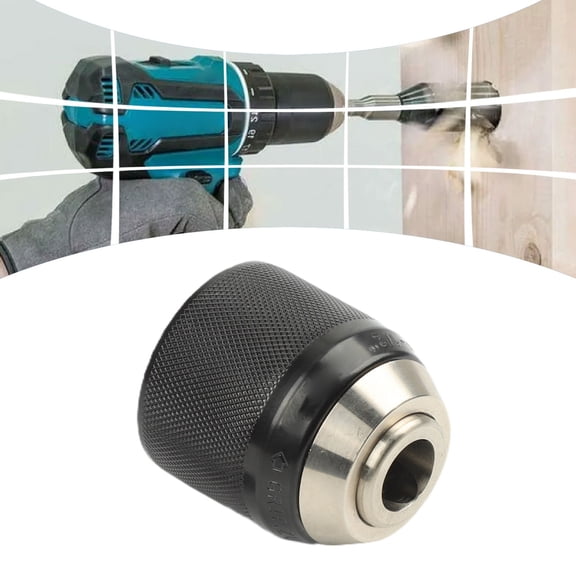 Keyless Drill Chuck 1/2" Replacement for DHP484 DDF484 DDF446 DDF482 BHP452 BDF453 BDF452, Metal Plastic Adapter for Power Tools