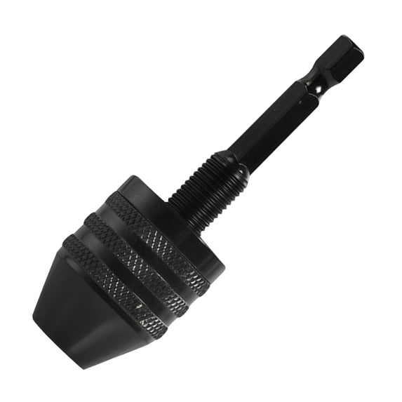 Keyless Drill Chuck Adapter for Impact Driver, Quick Change Converter Drill Chuck, Durable Rotary Tool Accessory for Electric Drill, Grinder, Nail Machine, DIY Makers and Craftsmen