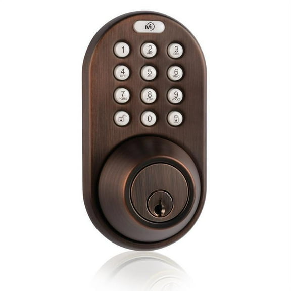 Keyless Entry Deadbolt Door Lock with Electronic Digital Keypad Oil Rubbed Bronze