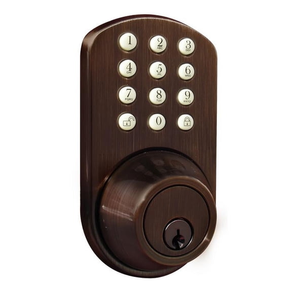 Keyless Entry Deadbolt Door Lock with Electronic Digital Keypad Oil Rubbed Bronze