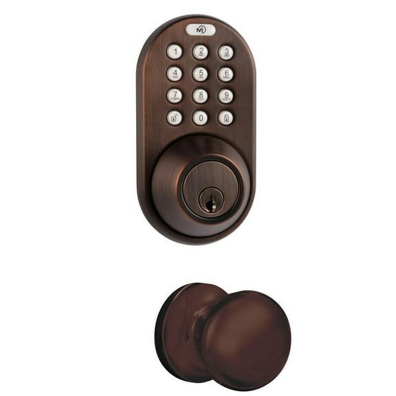 Keyless Entry Deadbolt and Door Knob Lock Combo Pack with Electronic Digital KeypaD Oil Rubbed Bronze
