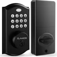 thumbnail image 1 of Keyless Entry Door Lock - Electronic Deadbolt Lock with Keypads, Auto Lock, 50 User Codes, Security Waterproof Keypad Lock. Easy to Install, Smart Lock for Front Door, Home Use, Apartment - All Black, 1 of 8