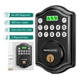 thumbnail image 1 of Keyless Entry Door Lock, Electronic Keypad Deadbolt, Keyed Entry, Auto Lock, Anti-Peeking Password, Easy Installation Design, Black, 1 of 8