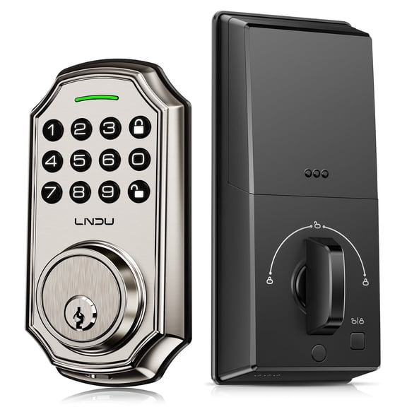LNDU-D180-Silver Zinc Alloy Silver Home Security Door Locks