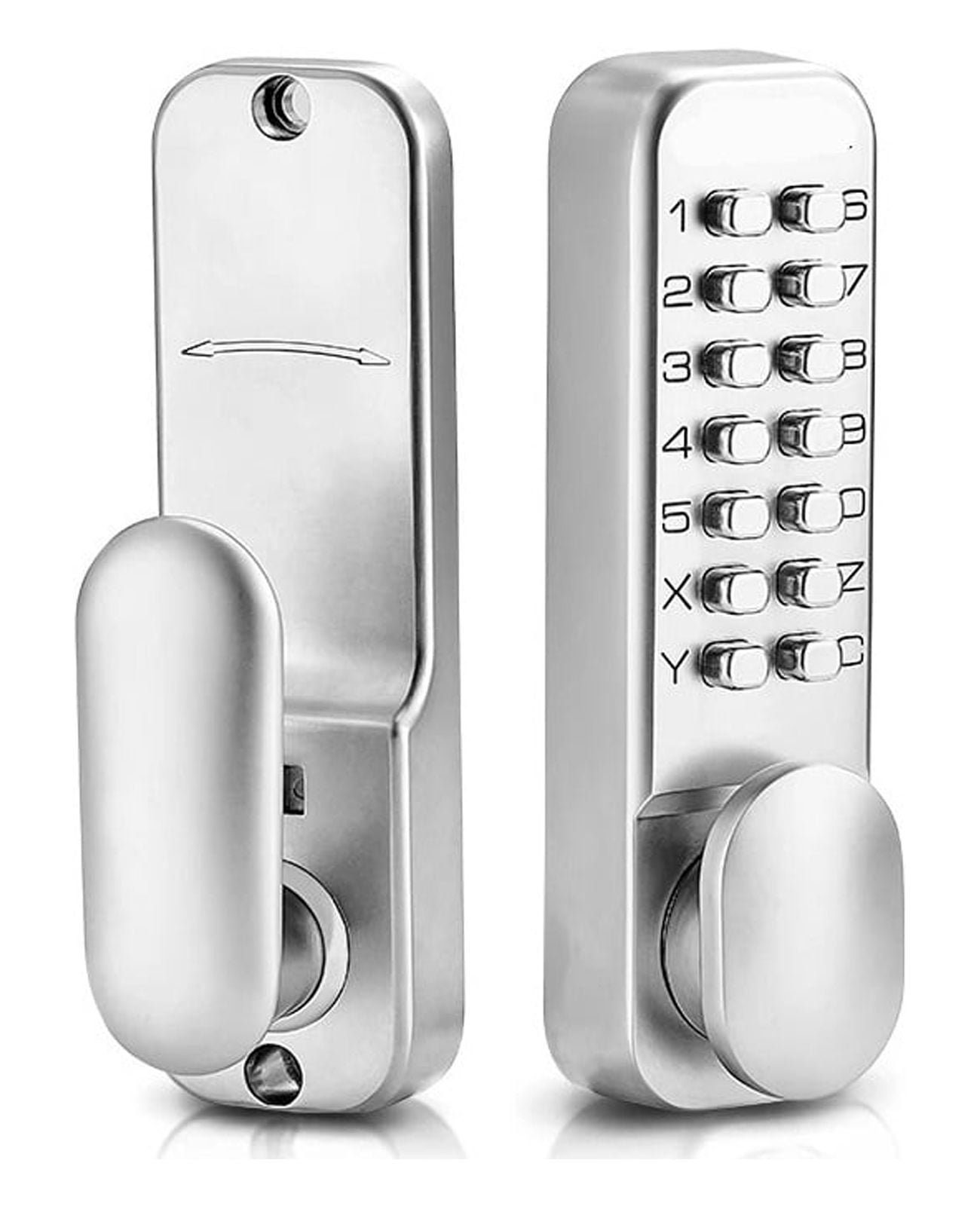 Keyless Entry Door Lock Mechanical Door Lock Mechanical Keypad Door Knob Single-Side Keyless Lock ,Keyless Entry Deadbolt