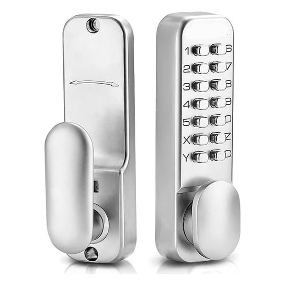 Keyless Entry Door Lock Mechanical Door Lock Mechanical Keypad Door Knob Single-Side Keyless Lock ,Keyless Entry Deadbolt