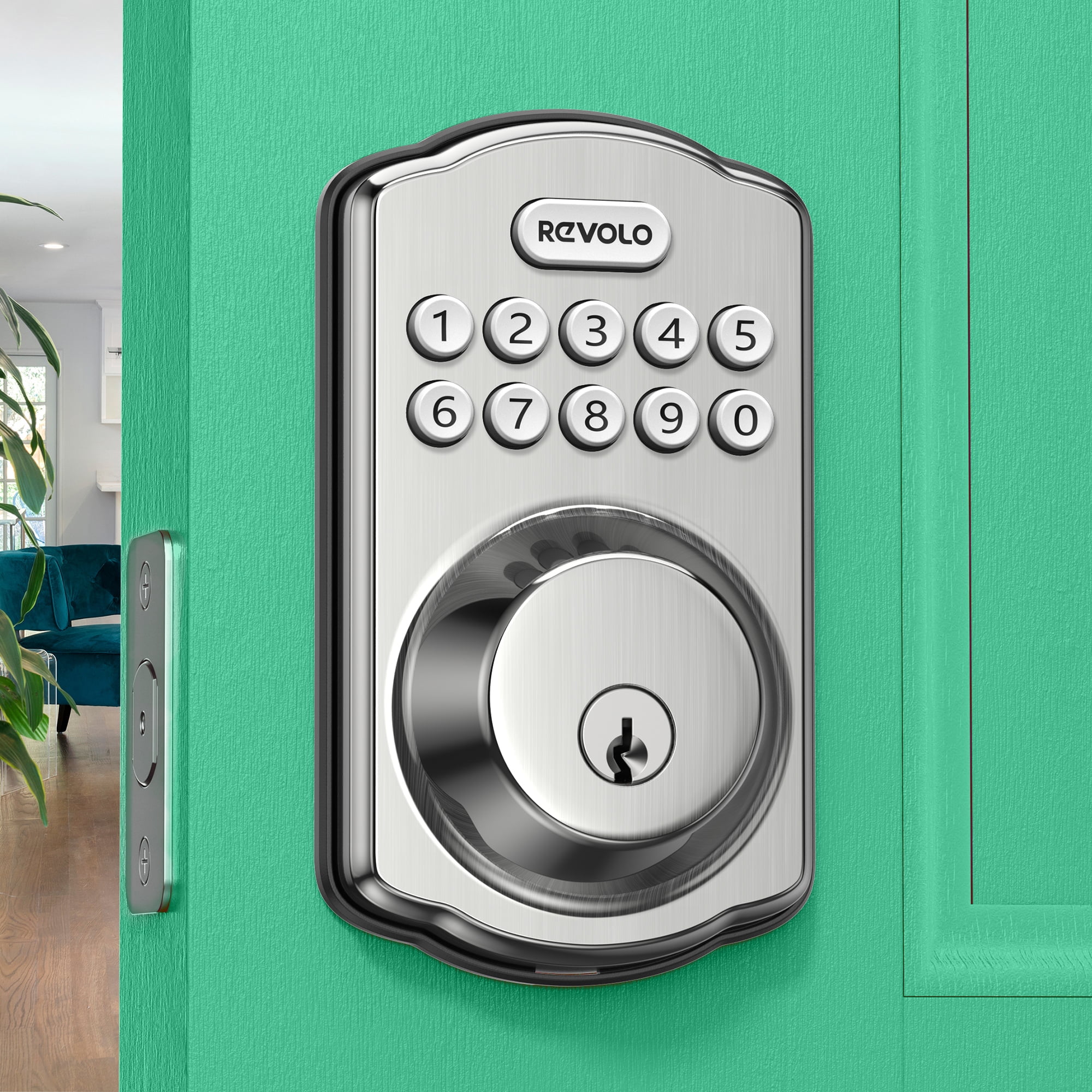 Keyless Entry Door Lock, Revolo Electronic Number Door Lock Deadbolt