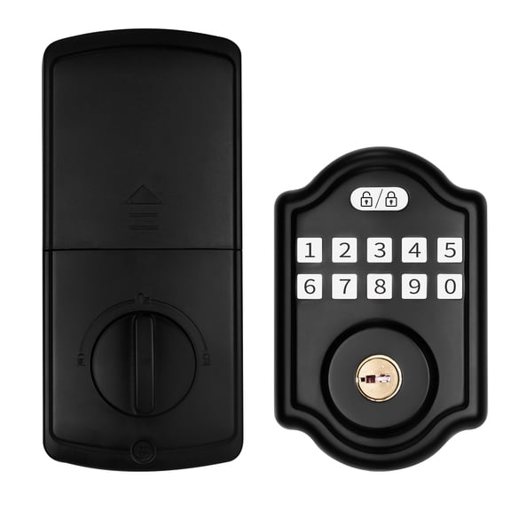 Keyless Entry Door Lock with Keypad, Electronic Deadbolt Keyed Entry, Front Door Lock, Easy Installation