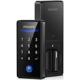 thumbnail image 1 of Keyless Entry Door Lock with Keypad - Smart Deadbolt Lock for Front Door, Auto Lock, One-time PIN Code, Fingerprint Door Lock - Matte Black, 1 of 6