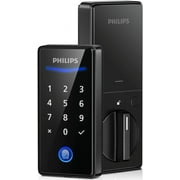 Keyless Entry Door Lock with Keypad - Smart Deadbolt Lock for Front Door, Auto Lock, One-time PIN Code, Fingerprint Door Lock - Matte Black