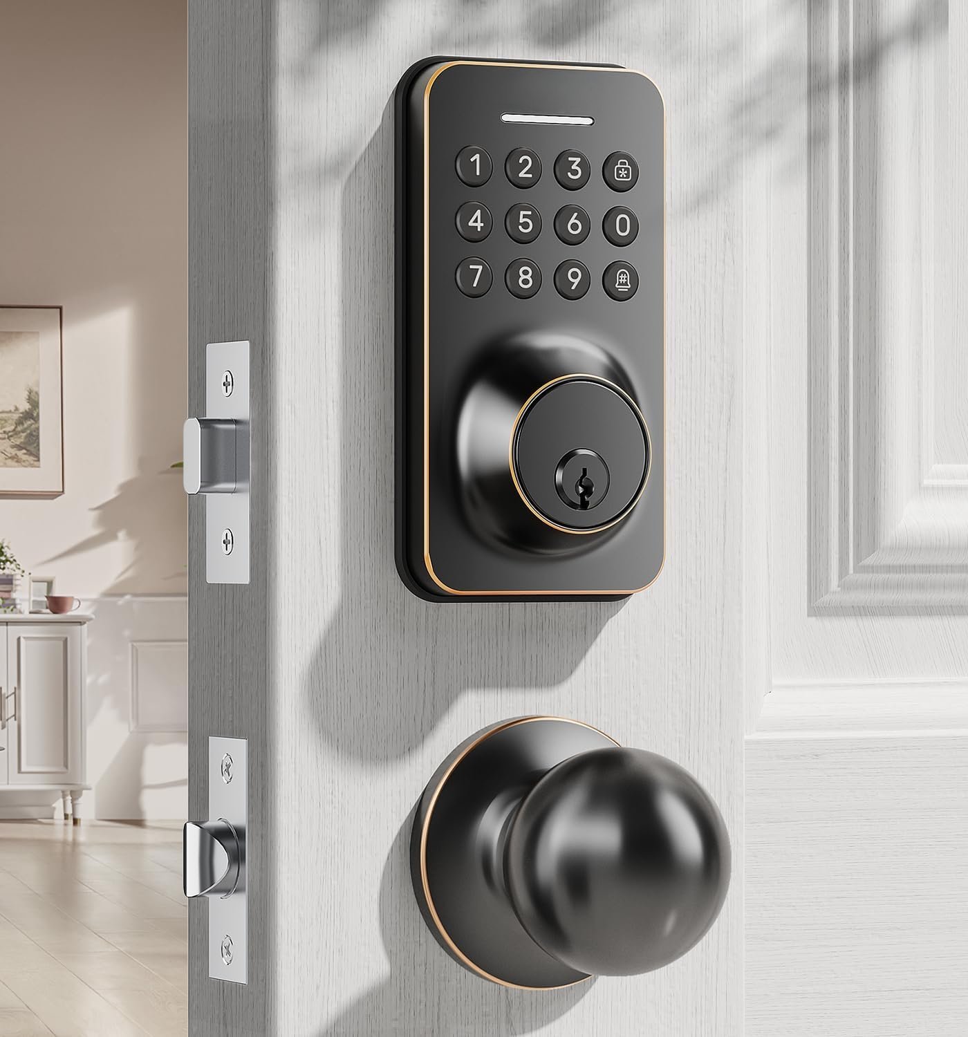 Curated visual reference: New Home Reopening Keyless Entry Reference: Keyless Entry Keypad Deadbolt With Handle Set Lock One Touch