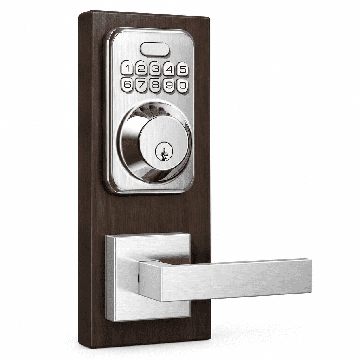 Lock Box Keypad Entry Keyless Entry Keypad Deadbolt Lock With Handles Satin Nickel - Walmart.com