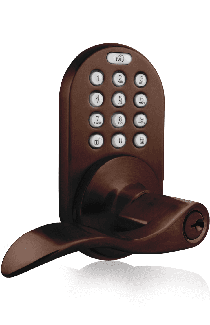 Keyless Entry Lever Handle Door Lock with Electronic Digital Keypad Oil ...