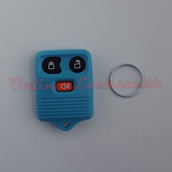 Keyless Entry Remote Alarm Replacement For Ford 3 Buttons DIY Programming Blue