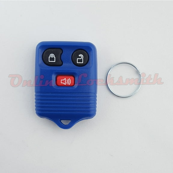 Keyless Entry Remote Alarm Replacement For Ford 3 Buttons DIY Programming Blue