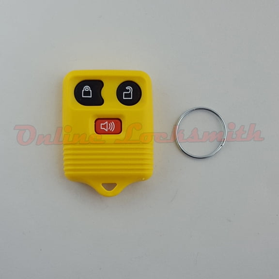 Keyless Entry Remote Alarm Replacement For Ford 3 Buttons DIY Programming Yellow
