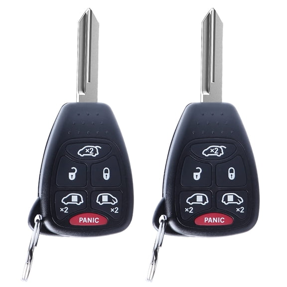 Keyless Entry Remote Car Ignition Key fits 2004 2005 2006 2007 Dodge Caravan/Dodge Grand Caravan/Chrysler Town Country (P/N: M3N5WY72XX ) Set of 2 VT4