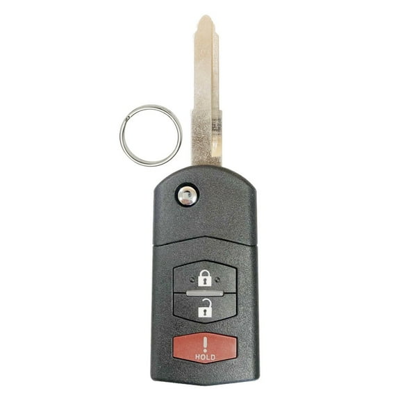 Keyless Entry Remote Car Key Fob for 2005-2008 Mazda 6 RX8 FLIP REMOTE KPU41788 3 BTN 315Mhz 4D63-80 Chip