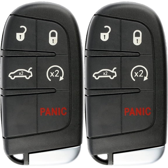 Keyless Entry Remote Car Smart Key Fob Starter for Dart Charger Challenger M3N-40821302 (Pack of 2)