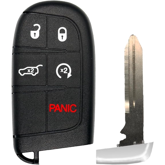 Keyless Entry Remote Compatible for Jeep Grand Cherokee 2014 2015 2016 2017 2018 2019 2020 2021 Self-Programmable (FCC:M3N40821302 433 Mhz) 1 pcs