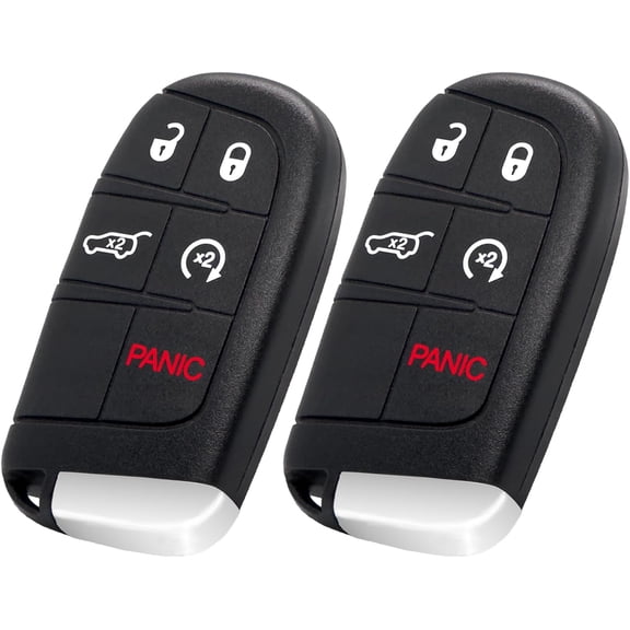 Keyless Entry Remote Compatible for Jeep Grand Cherokee 2014 2015 2016 2017 2018 2019 2020 2021 Self-Programmable (FCC:M3N40821302 433 Mhz) 2 pcs