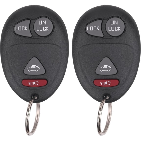 Keyless Entry Remote Control Car Key Fob Compatible with Buick Century Regal Rendezvous, Pontiac Aztek Grand Prix 2001-2007, Oldsmobile Intrigue, Replacement for L2C0007T (Pack of 2)