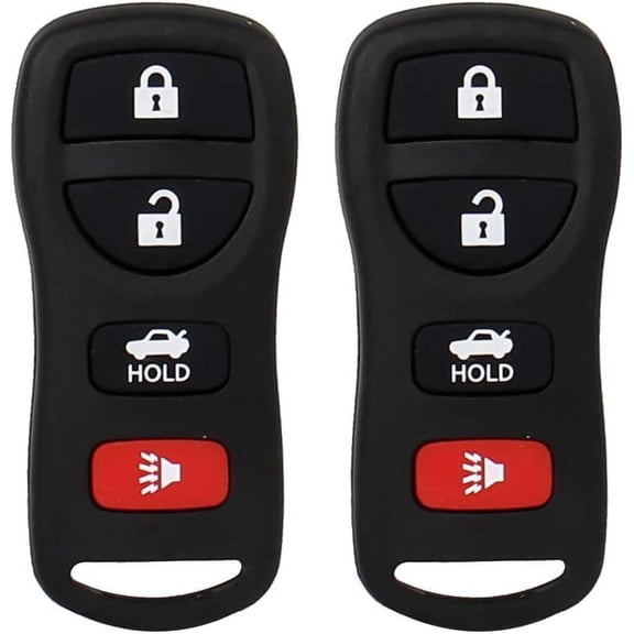 Keyless Entry Remote Control: Car Key Fob Compatible with Infiniti Nissan Altima Armada Maxima Quest Sentra 350Z| EX35 FX35 FX45 I35 G35 QX56 Replacement for KBRASTU15 (2 Pack)