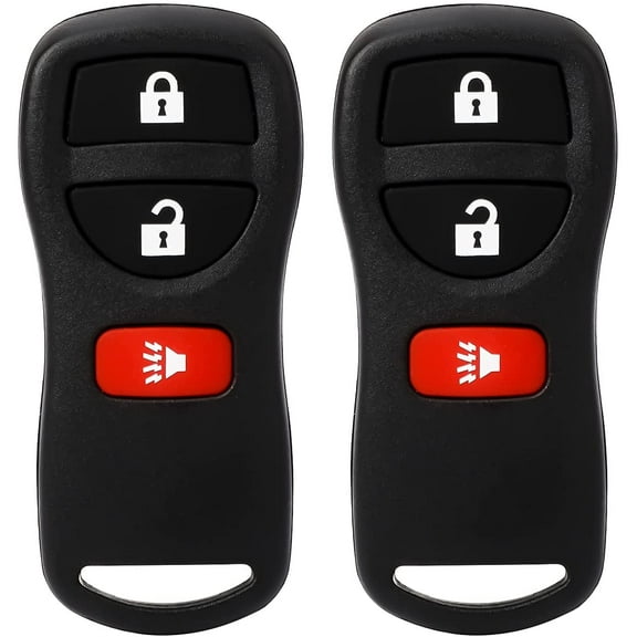 Keyless Entry Remote Control: Car Key Fob Compatible with Infiniti Nissan Armada Frontier Murano Pathfinder Quest Sentra Titan Versa Xterra| FX35 FX45 QX4 Replacement for KBRASTU15 (2 Pack)