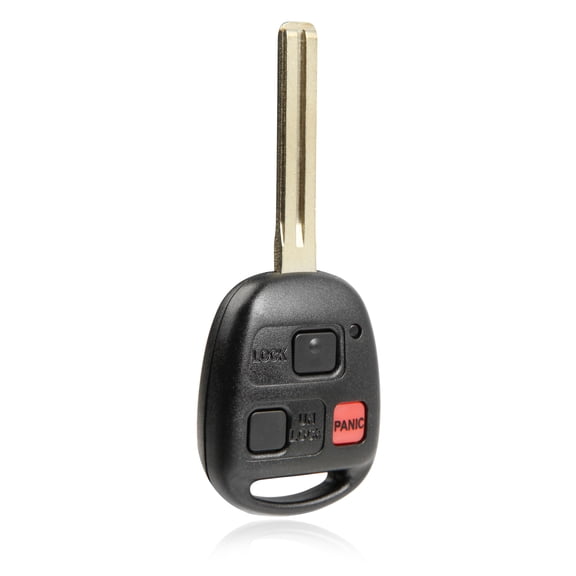 Keyless Entry Remote Key Fob Replacement 3-Button for 1998-2005 Lexus ES300 SC300 SC400 GS300 (HYQ1512V, 4C Chip, Long Blade)