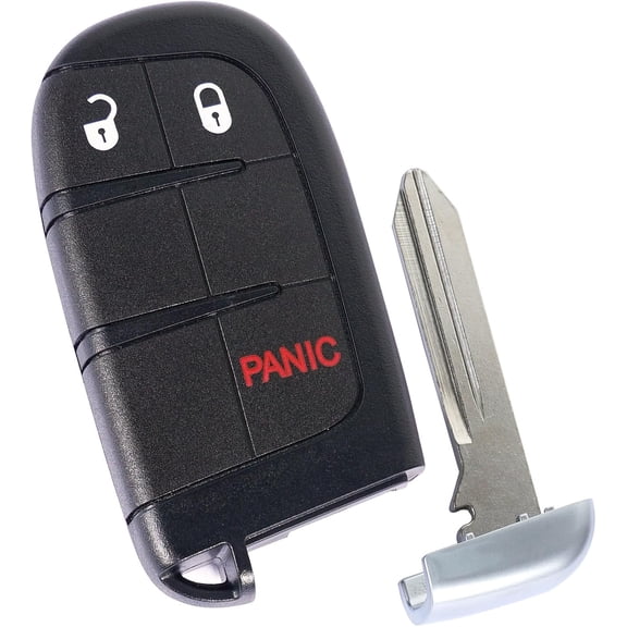 Keyless Entry Remote Key Fob Replacement 433MHz Compatible with Journey Durango Dart 2011 2012 2013 2014 2015 2016 2017 2018 2019 2020, ID46 Chip 3 Button for 68066349AA
