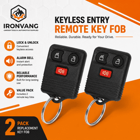 Keyless Entry Remote Key Fob Replacement for Ford F150 F250 F350 Escape Explorer Ranger, Lincoln Mercury Mazda, 3 Button Car Remote, Replaces CWTWB1U331 CWTWB1U345, 2 Pack