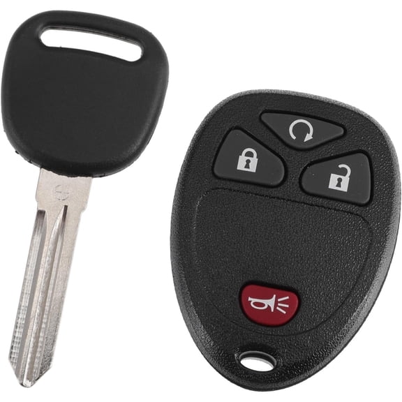 Keyless Entry Remote Key Fob for Chevrolet 1500 2500 3500 2007-2013 315Mhz 4 Button Reusable | Ignition Key Kit 1 Set for Sierra 1500 2500