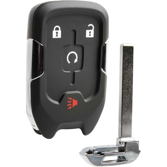 Keyless Entry Remote Start Key Fob 4-Button Replacement for 2017 2018 2019 2020 2021 2022 Acadia Terrain (HYQ1EA, 13584513)