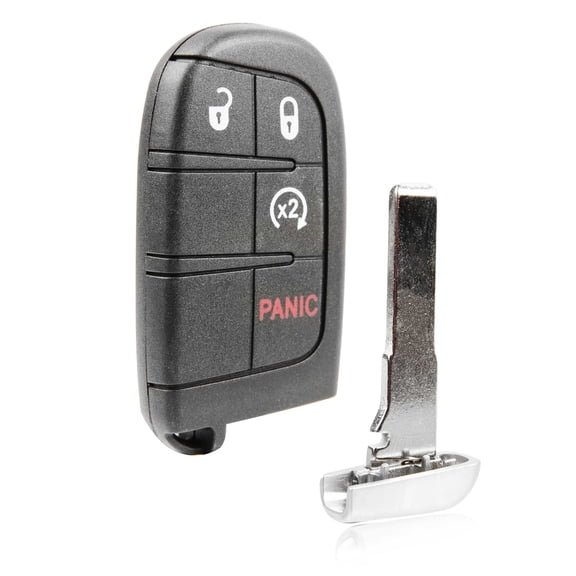 Keyless Entry Remote Start Key Fob Replacement 4-Button for 2015-2021 Jeep Renegade (M3N-40821302, 6BY88DX9AA, 47 4A)