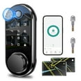 thumbnail image 1 of Keyless Entry Smart Door Lock - Fingerprint & Code Deadbolt for Front Door, 1 of 3