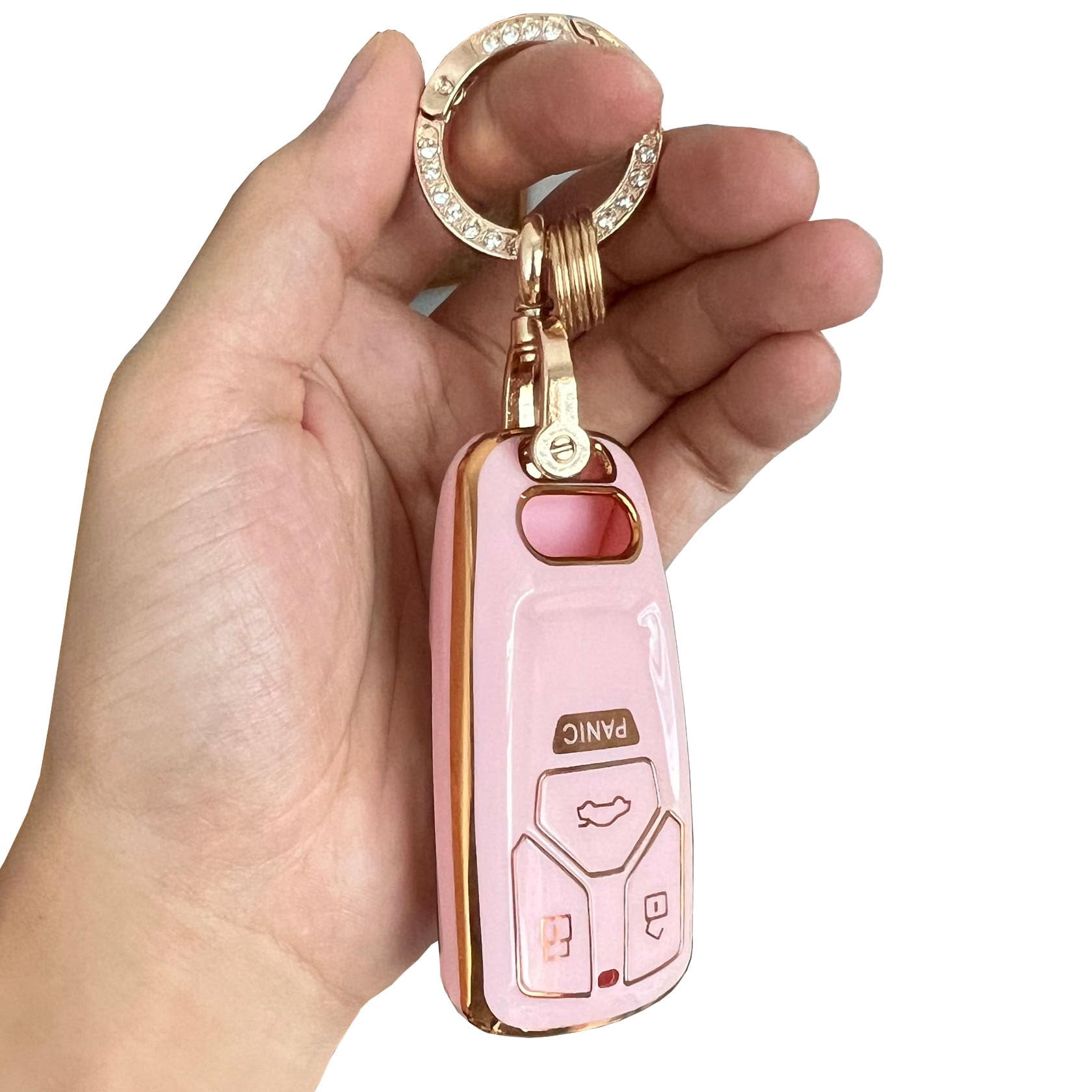 Keyless Entry Systems for Audi Key Fob Cover Fits for Audi A4 Q7 Q5 TT A3 A6 SQ5 R8 S5 Remote Key