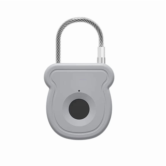 Keyless Fingerprint Biometrics Padlock Electric Lock 20 Users Plastic Material Fingerprint Lock with USB Charging