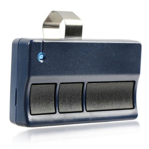 Keyless Option replacement for LiftMaster 371LM , Sears, Chamberlain (PURPLE BUTTON) 3-button Garage Door Remote Opener, Blue